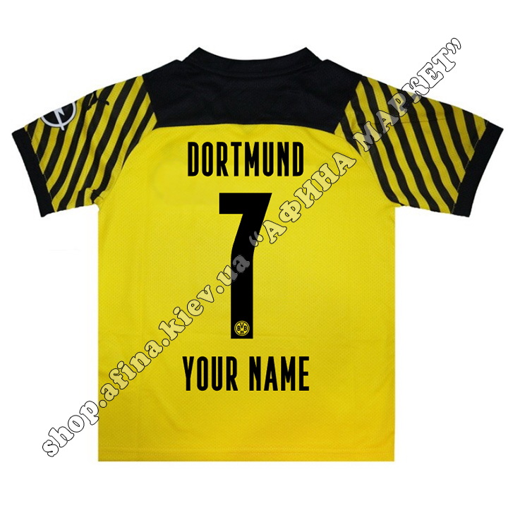 Нанесение имени, фамилии, номера на форму Боруссия Дортмунд 2021-2022 