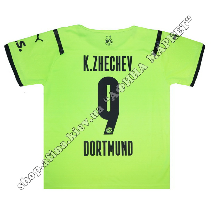 Нанесення імені, прізвища, номера на форму Боруссія Дортмунд 2021-2022 Third 