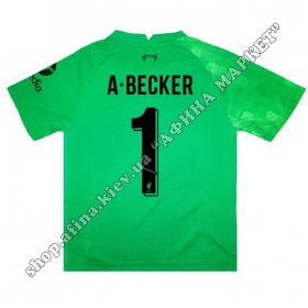 Нанесение имени, фамилии, номера на форму Ливерпуль 2021-2022 Goalkeeper Home