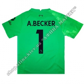 Нанесение имени, фамилии, номера на форму Ливерпуль 2022 Goalkeeper Home