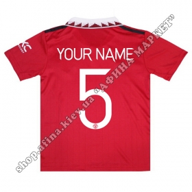 Нанесение имени, фамилии, номера на форму Манчестер Юнайтед 2022-2023 Home