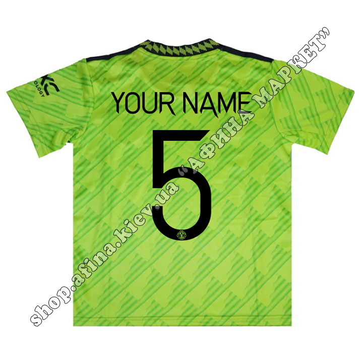 Друк імені, прізвища, номера, Манчестер Юнайтед 2022-2023 Third 