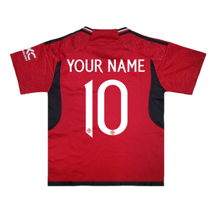 Нанесение имени, фамилии, номера на форму Манчестер Юнайтед 2024  Home