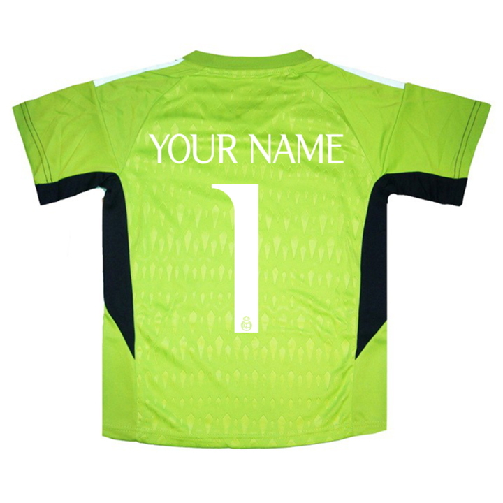 Нанесение имени, фамилии, номера, шрифт Реал Мадрид 2024 Goalkeeper