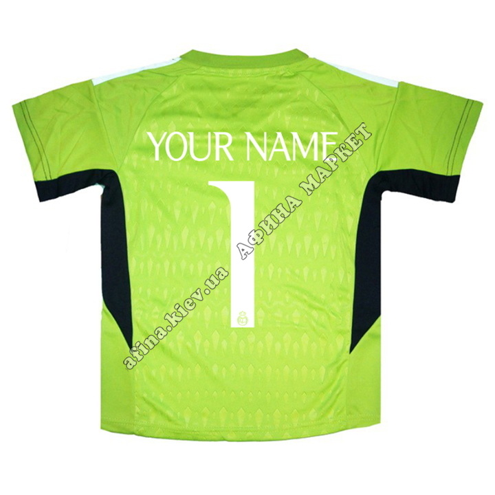 Нанесение имени, фамилии, номера, шрифт Реал Мадрид 2024 Goalkeeper 