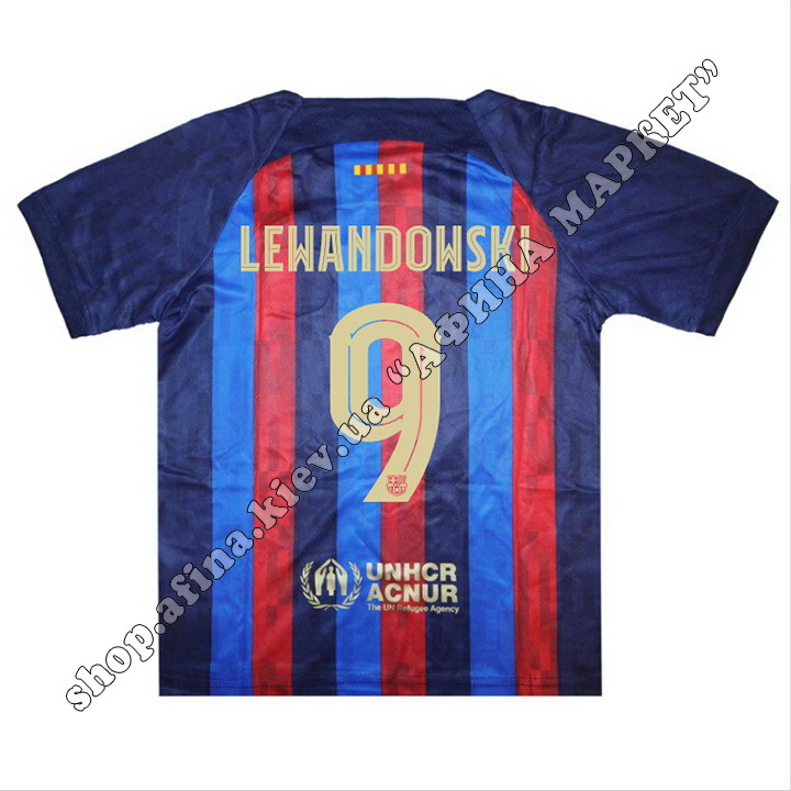 Друк прізвища, імені та номера на футбольну форму Барселона 2022-2023 