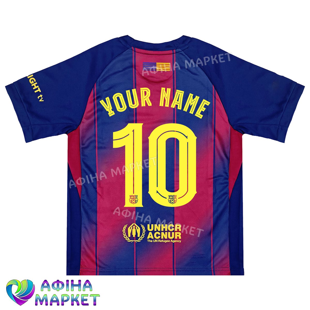 Друк прізвища, імені та номера на футбольну форму Барселона 2025-2026 Home 175542