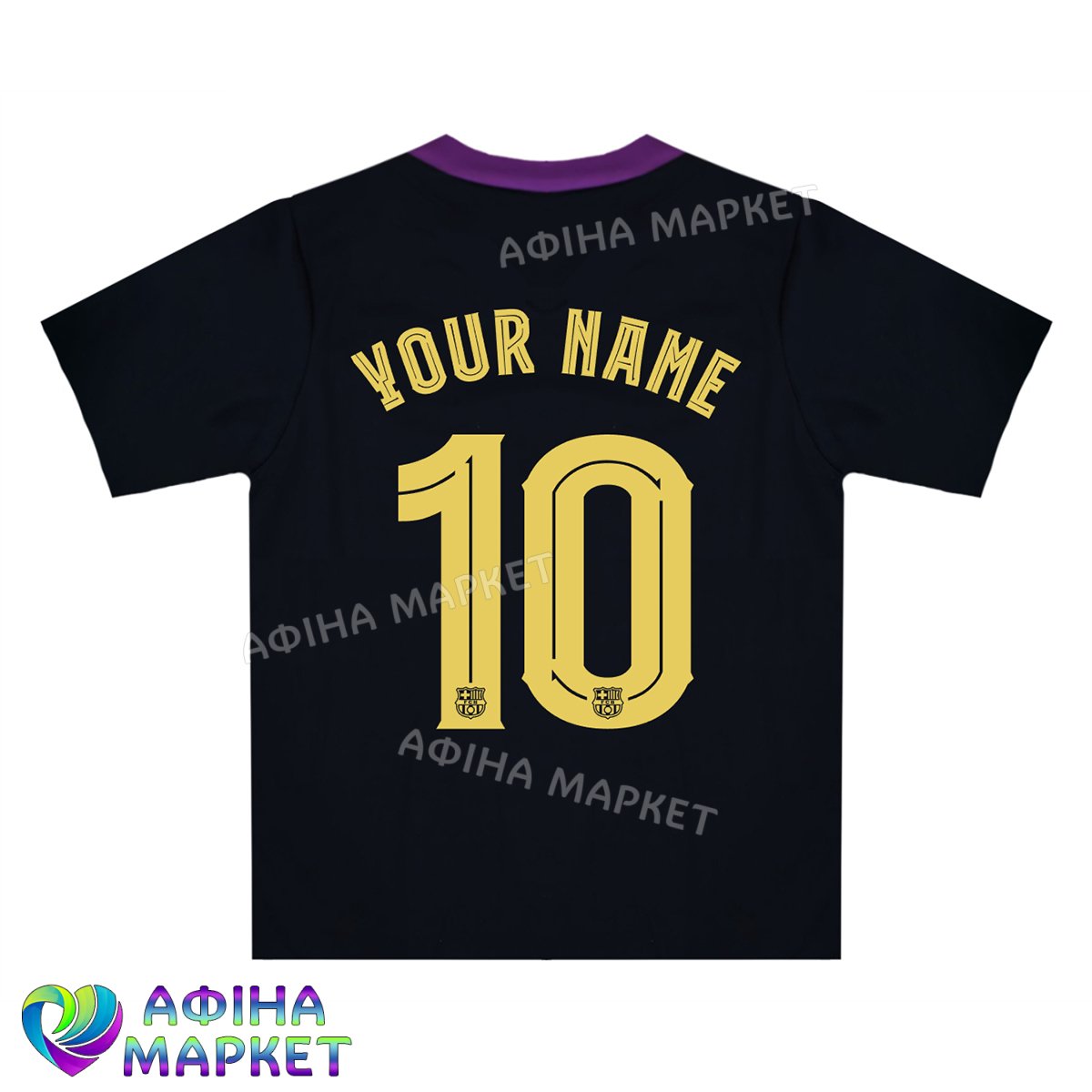 Друк прізвища, імені та номера на футбольну форму Барселона 2025-2026 Pre-Match 176407