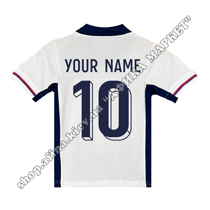 Друк прізвища, імені та номера на футбольну форму збірної Англіі EURO 2024 England Home 