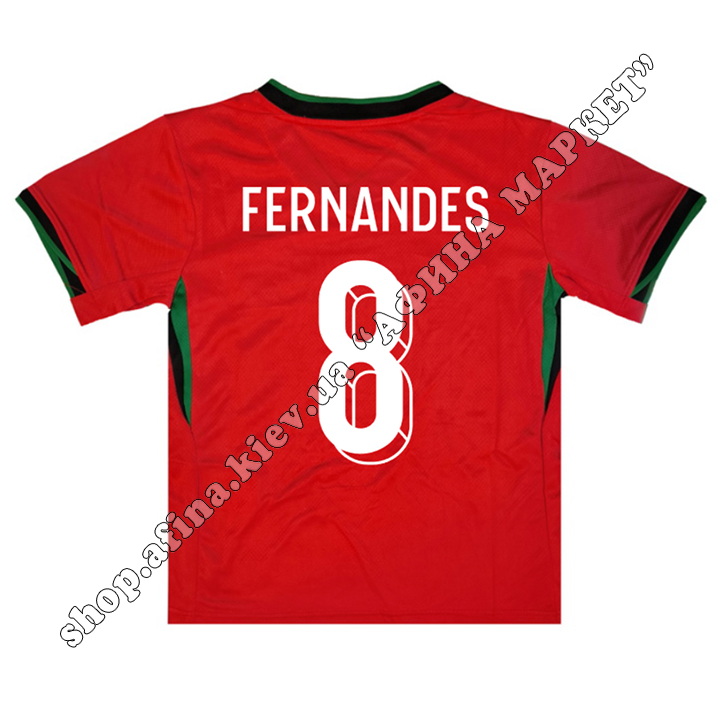 Друк прізвища, імені та номера на футбольну форму збірної Португаліі EURO 2024 Nike Portugal Home 