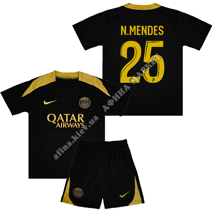 N.MENDES 25 ПСЖ 2024-2025 Nike Training Black 