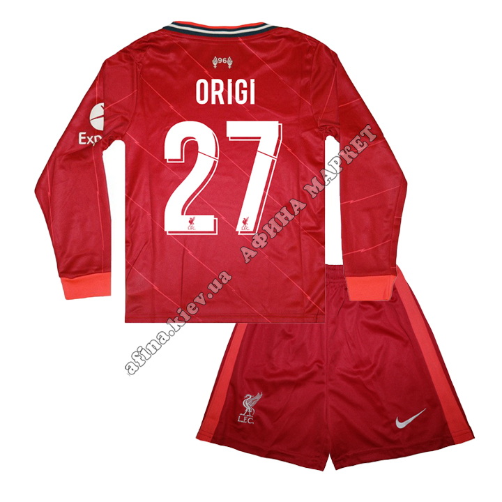 ORIGI 27 Ліверпуль 2021-2022 Nike Home довгий рукав 