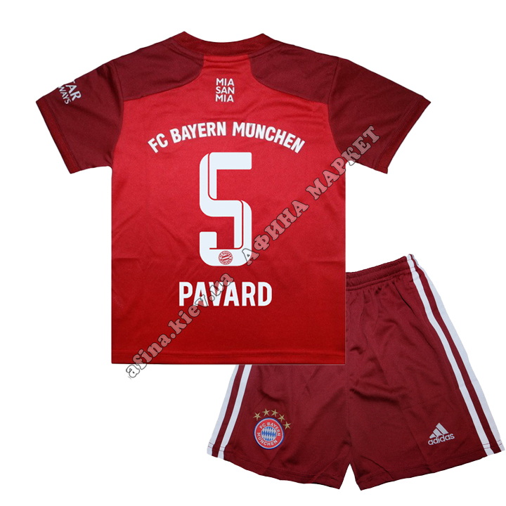 PAVARD 5 Бавария Мюнен 2021-2022 Adidas Home 