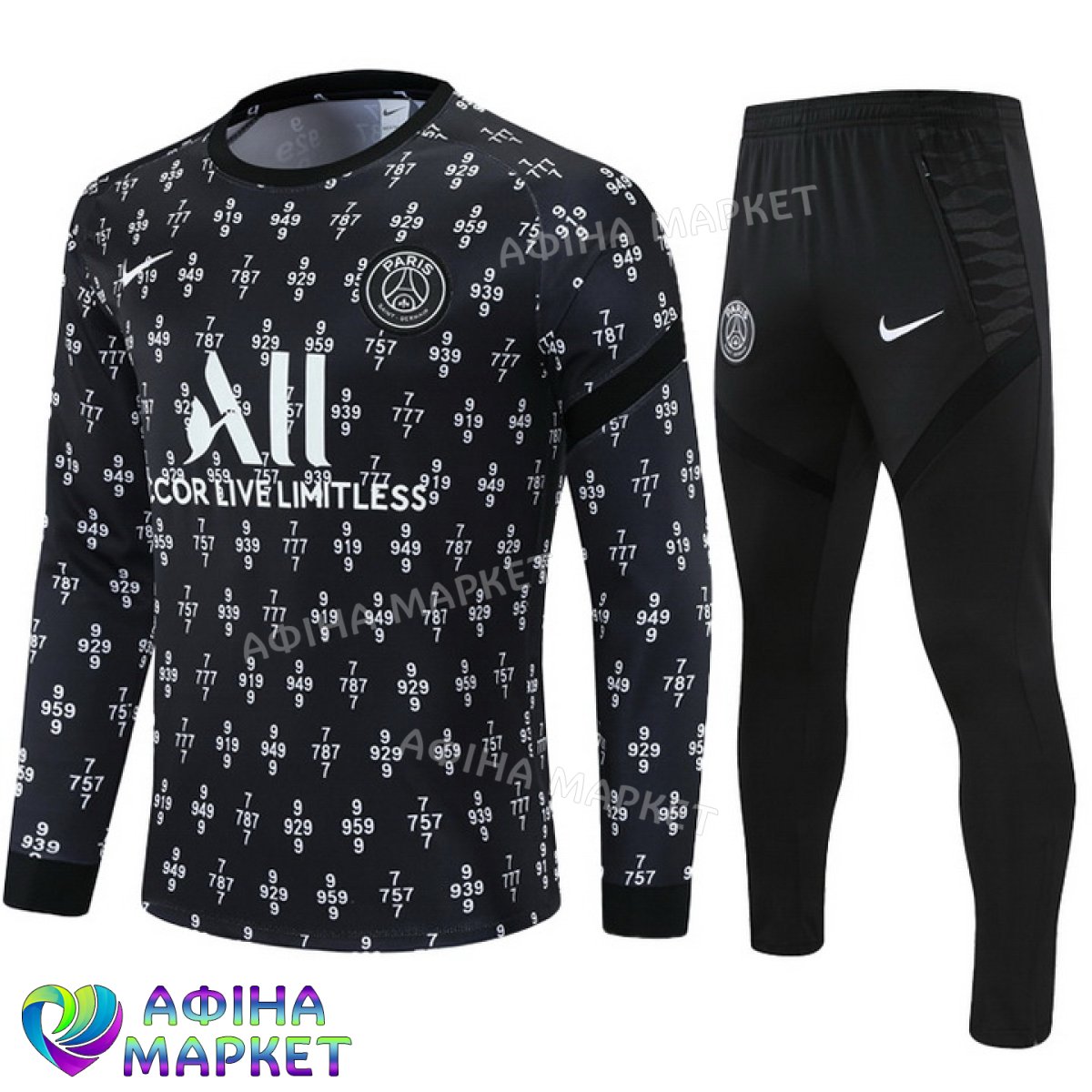 Дитячий футбольний костюм ПСЖ 2022 Air Jordan Pre Match (3278)