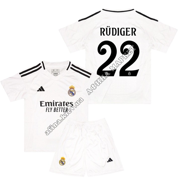 RÜDIGER 22 Реал Мадрид 2024-2025 Adidas Home 