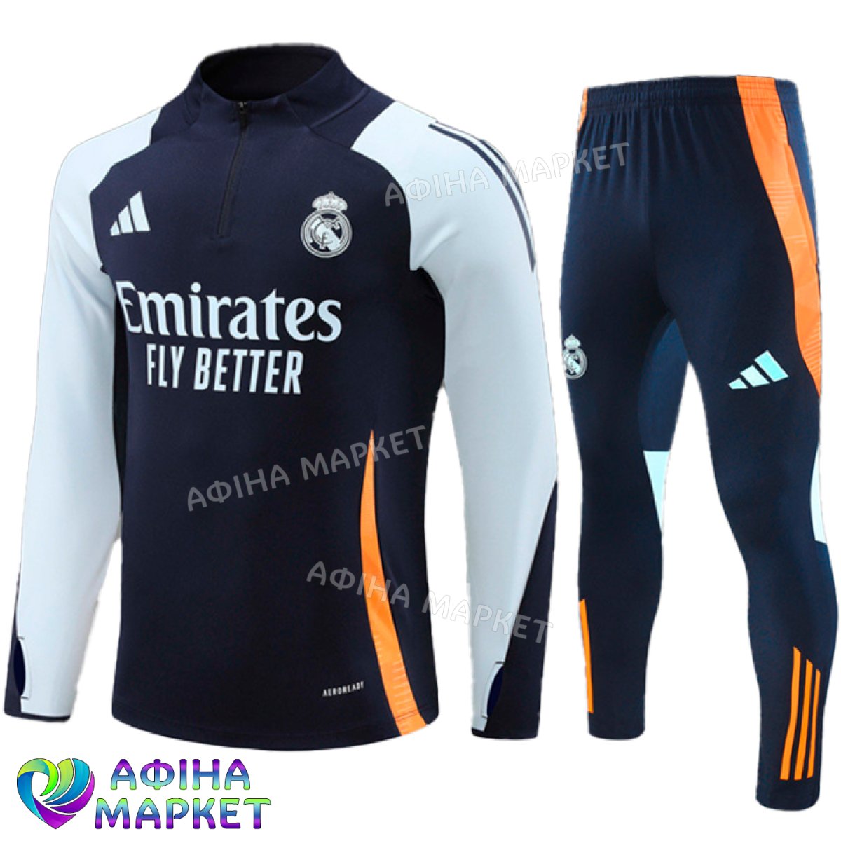 Дитячий футбольний костюм Реал Мадрид Adidas 2024-2025 Training Navy (3615)