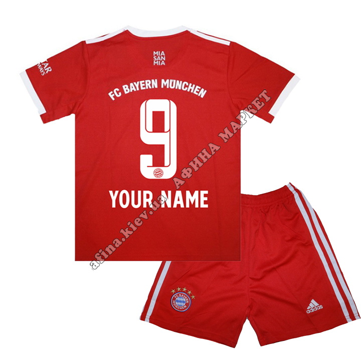 З Вашим прізвищем Баварія Мюнен 2022-2023 Adidas Home 