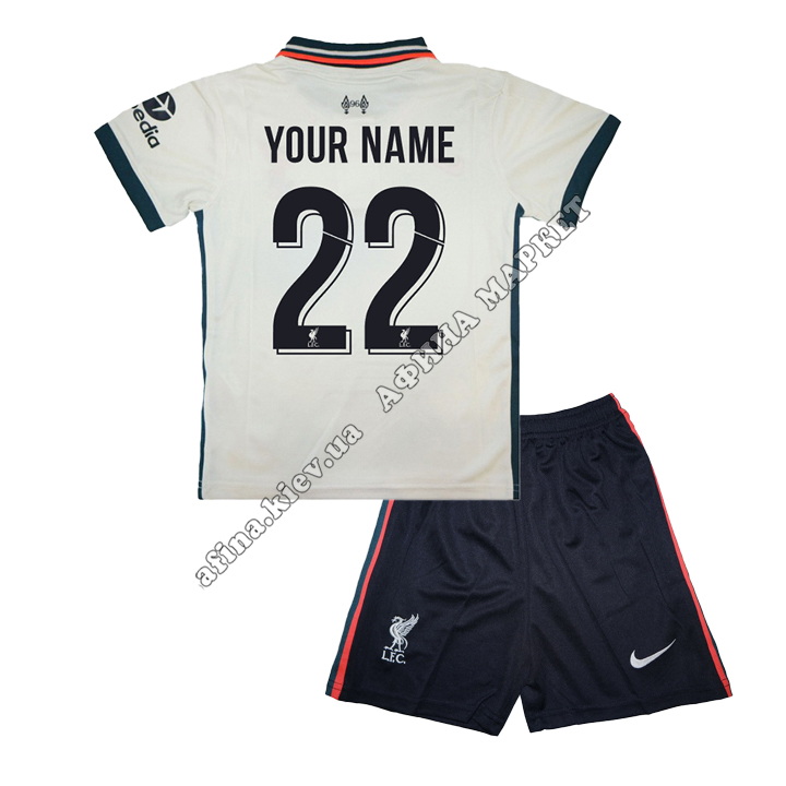 З Вашим прізвищем Ліверпуль 2021-2022 Nike Away 