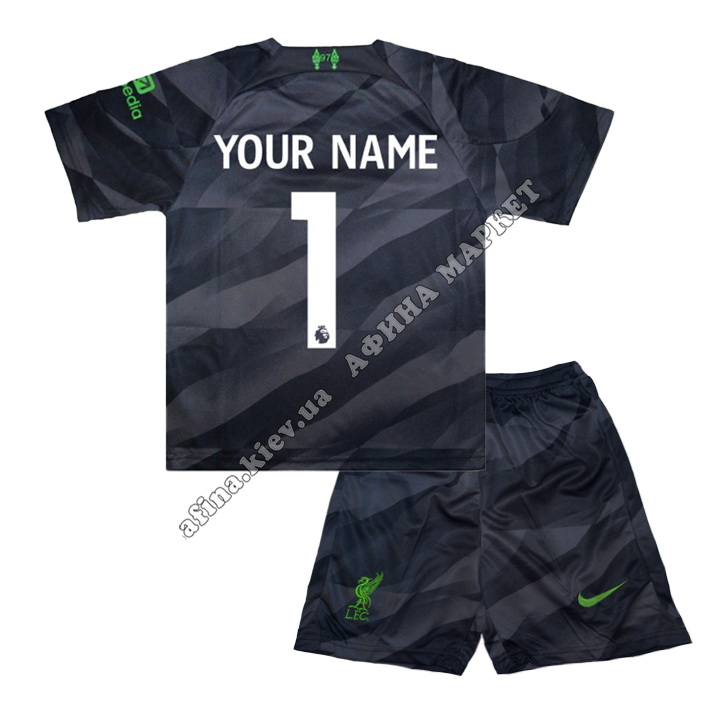 С Вашей фамилией Ливерпуль 2023-2024 Nike Goalkeeper Black 