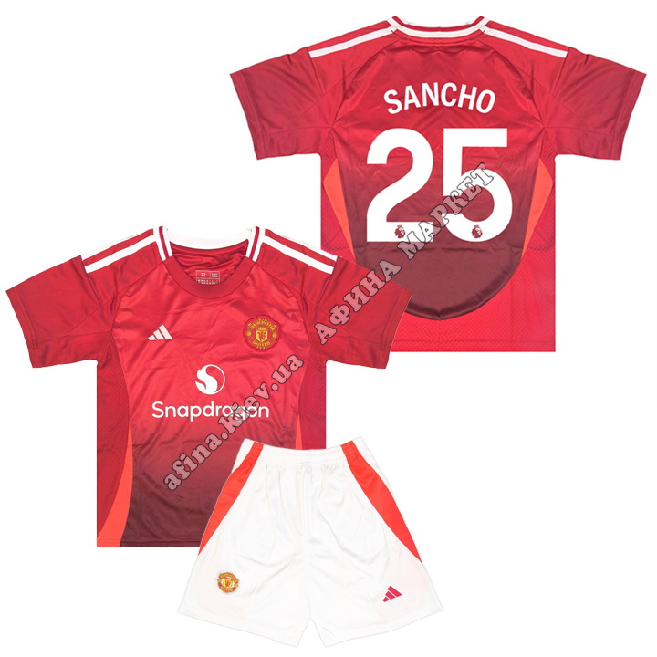 SANCHO 25 Манчестер Юнайтед 2024-2025 Adidas Home 