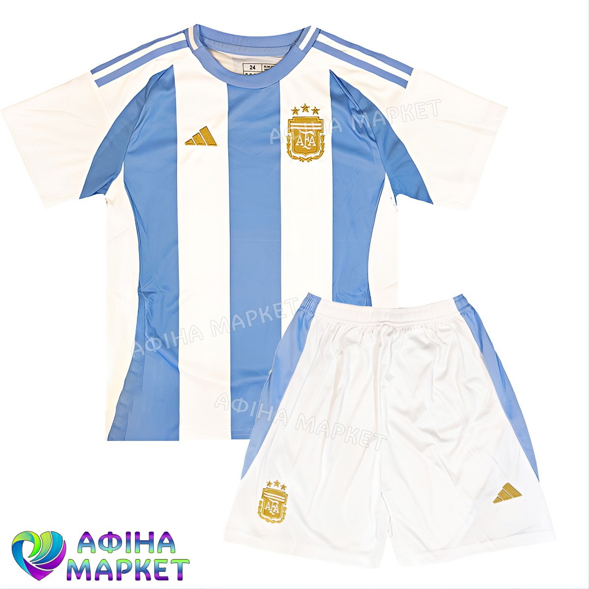 Футбольна форма для дітей збірної Аргентини EURO 2024 Adidas Argentina Home (3534)