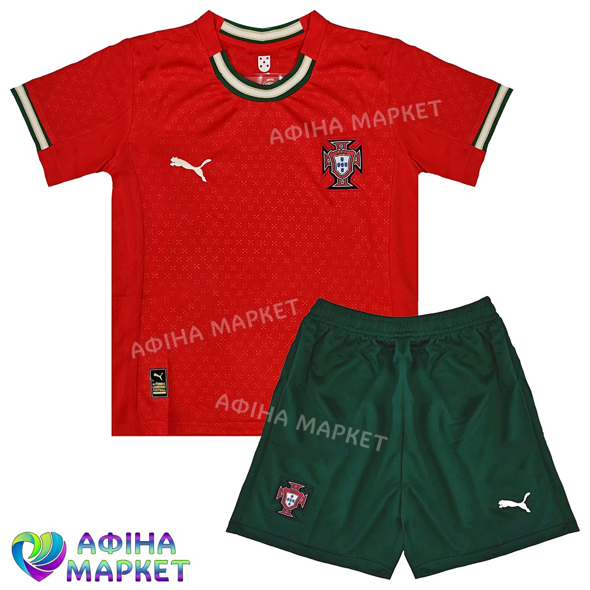 Футбольна форма для дітей збірної Португаліі Puma 2025-2026 Portugal FIFA World Cup (4459)