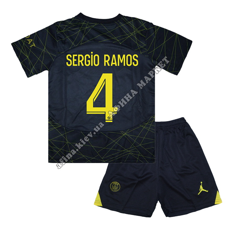 SERGIO RAMOS 4 ПСЖ 2023-2024 Nike Away Limited 