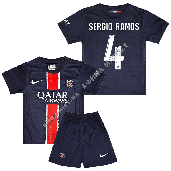 SERGIO RAMOS 4 ПСЖ 2024-2025 Nike Home 