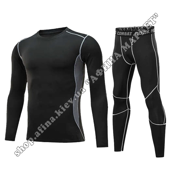 Sport Thermal Underwear Black/Gray Kids 
