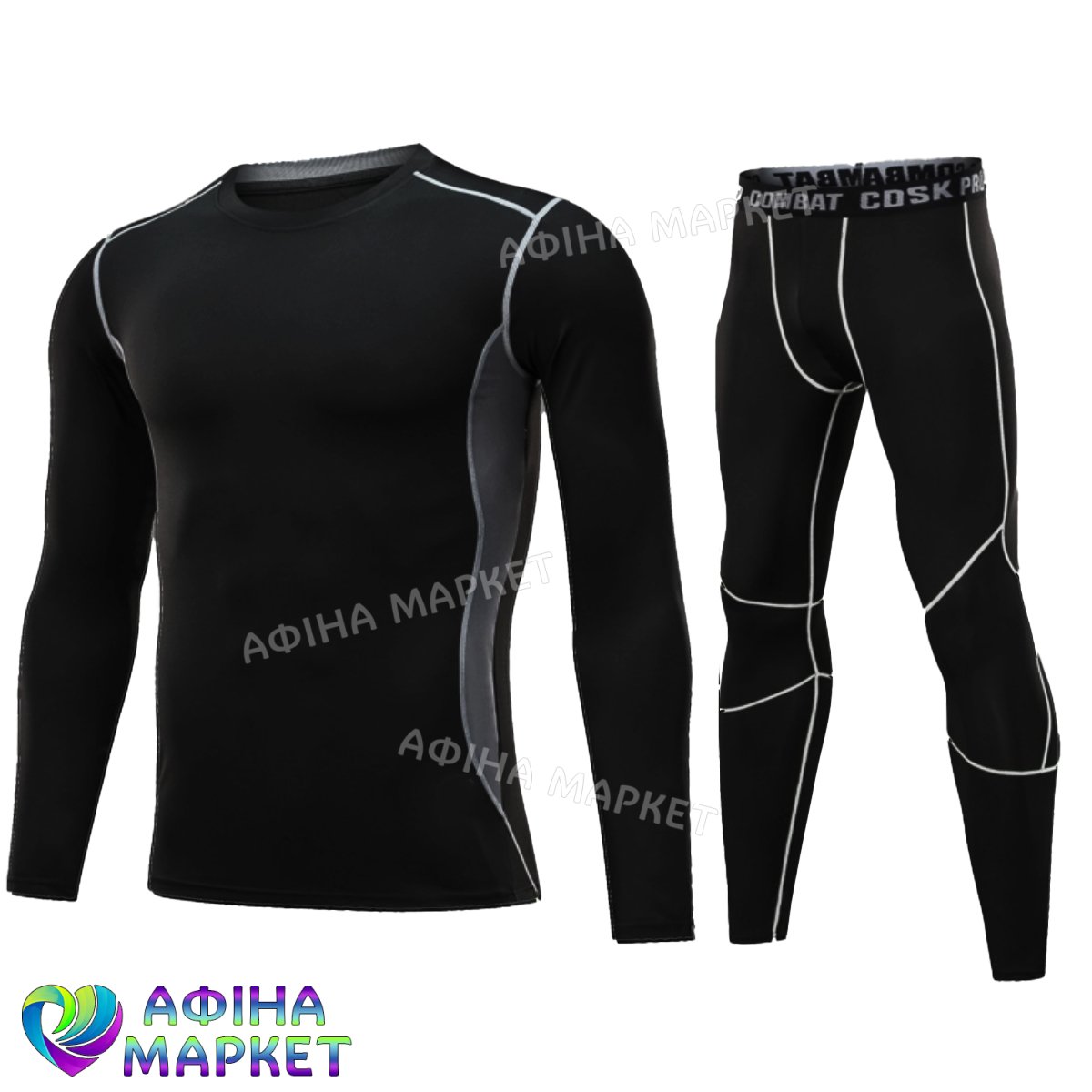 Термобілизна дитяча Sport Thermal Underwear Black/Gray Kids (3493)
