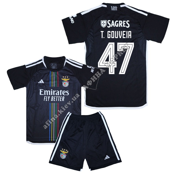 T. GOUVEIA 47 Бенфика 2023-2024 Adidas Away 