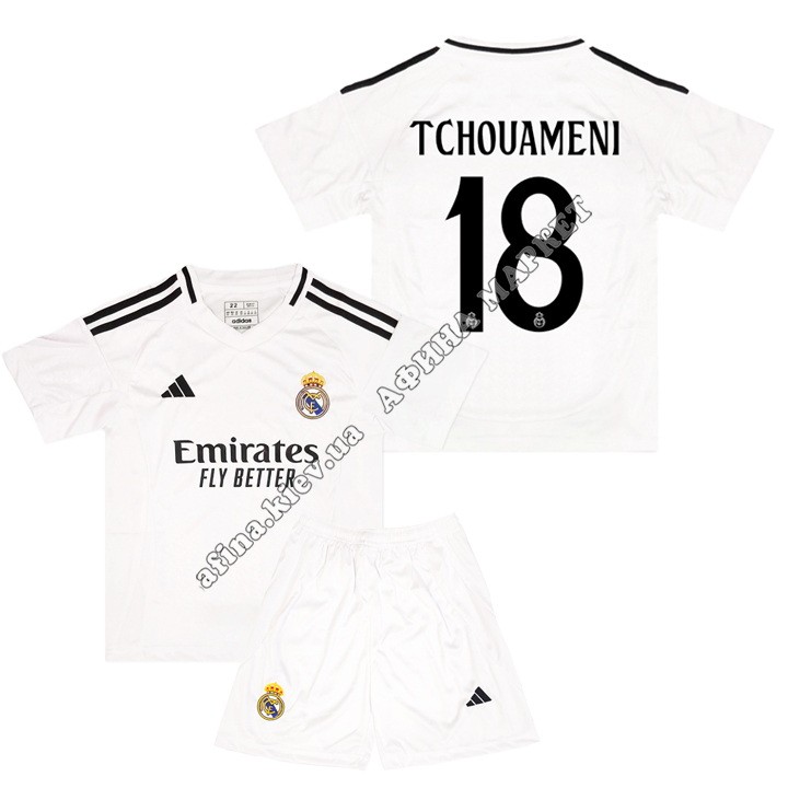 TCHOUAMENI 18 Реал Мадрид 2024-2025 Adidas Home 