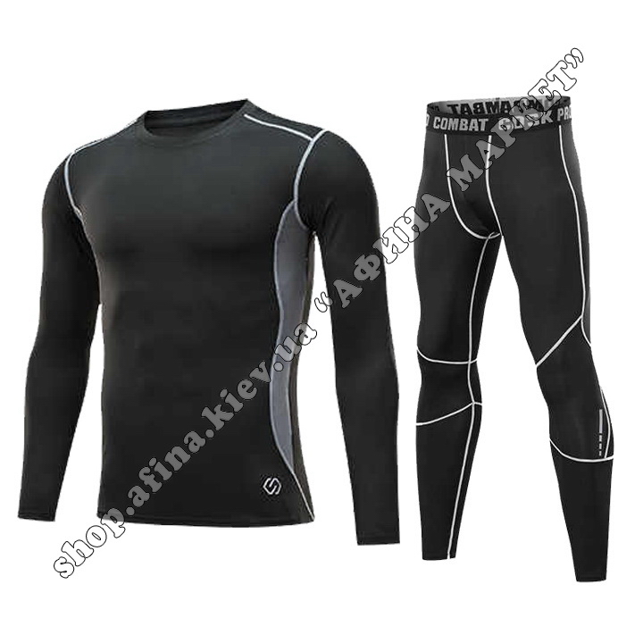 Thermal Underwear CD Black/Gray Reflective Adult 
