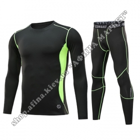 Thermal Underwear CD Black/Green Reflective Kids