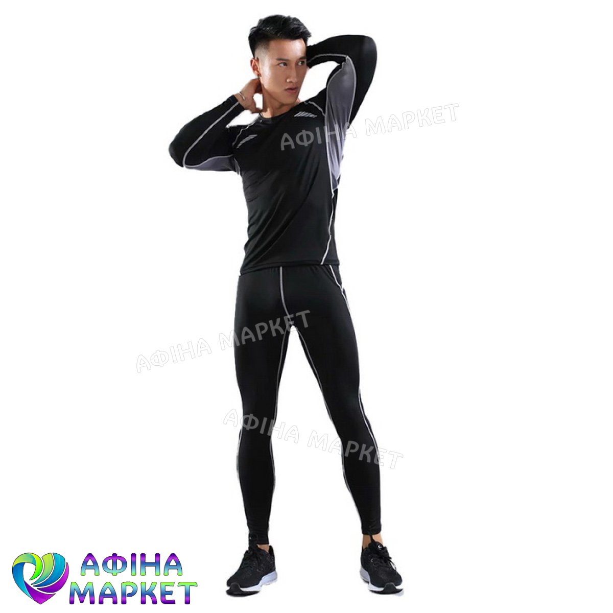 Thermal Underwear FENTA Reflective Ventilation Black/Gray 124862