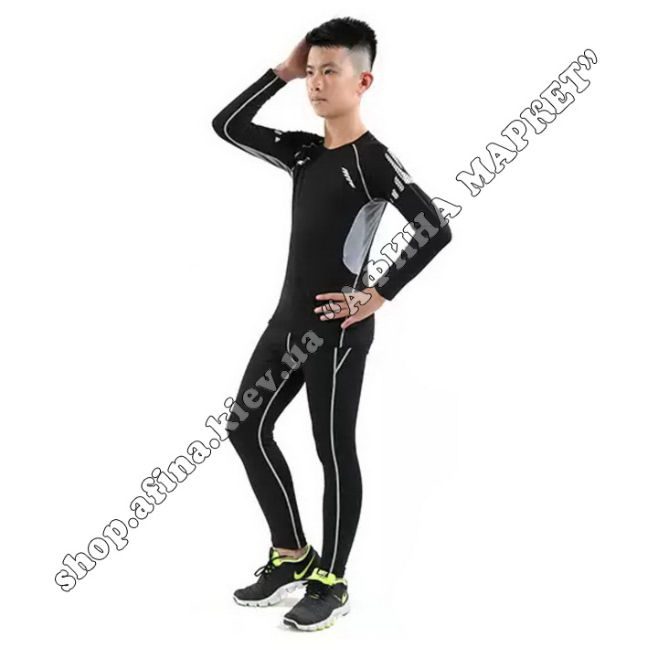Thermal Underwear FENTA Reflective Ventilation Black/Gray Kids 124323