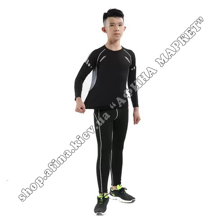 Thermal Underwear FENTA Reflective Ventilation Black/Gray Kids 124326