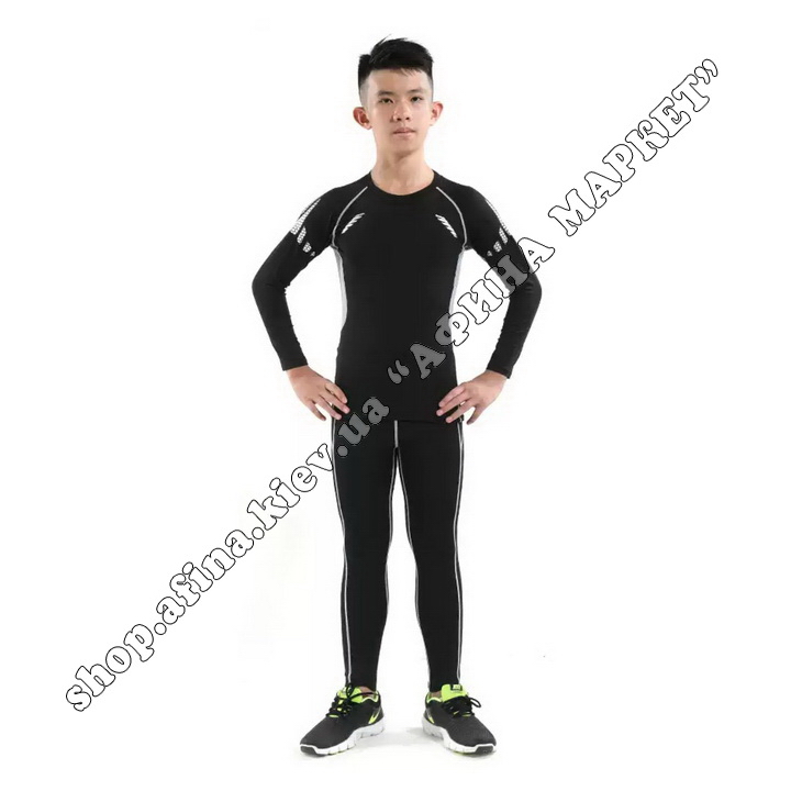 Thermal Underwear FENTA Reflective Ventilation Black/Gray Kids 124321