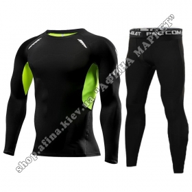Thermal Underwear SPORT Ventilation Reflective Adult Black/Green