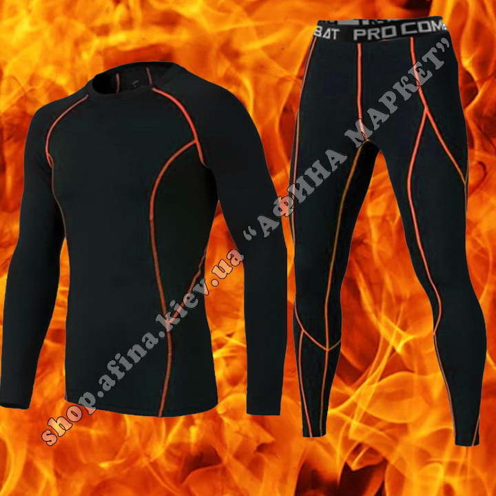 Thermal Underwear FENTA Winter Black/Orange 