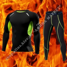 Thermal Underwear FENTA Winter Ventilation Black/Green