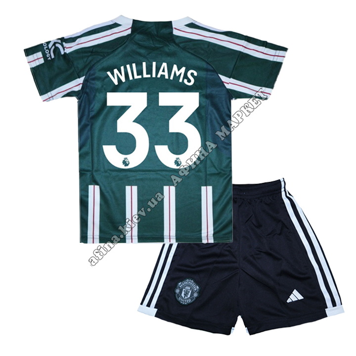 WILLIAMS 33 Манчестер Юнайтед 2023-2024 Adidas Away 