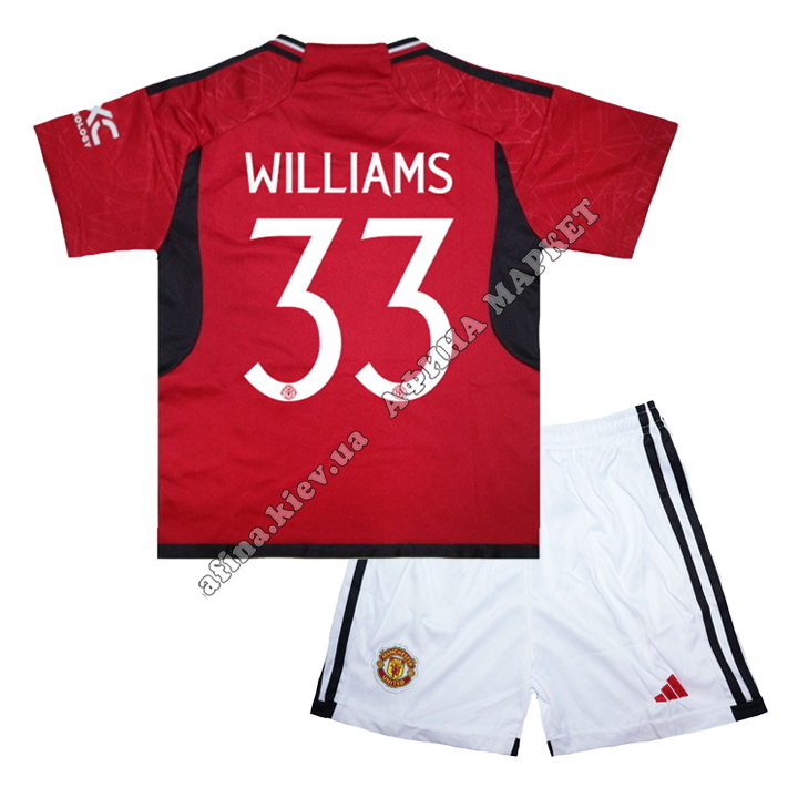 WILLIAMS 33 Манчестер Юнайтед Adidas 2023-2024 Home 