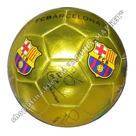 Золотой мяч Барселона с автографами игроков Silver